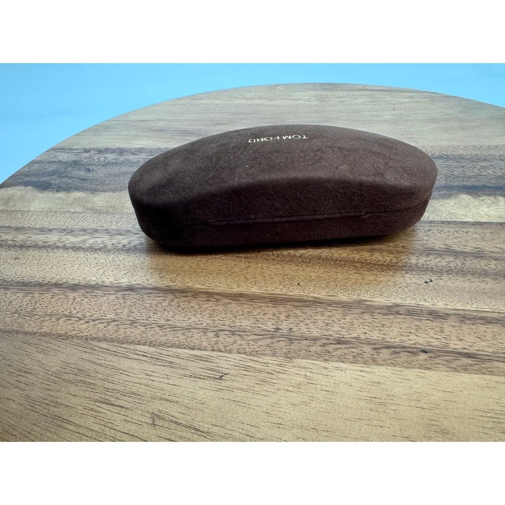 Tom Ford Brown Suede Hard Case for Glasses‎ Sunglasses Eyewear